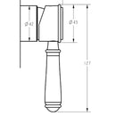 Clasico Ceramic Handle For Wall Mixer - HYB868-301A-HD