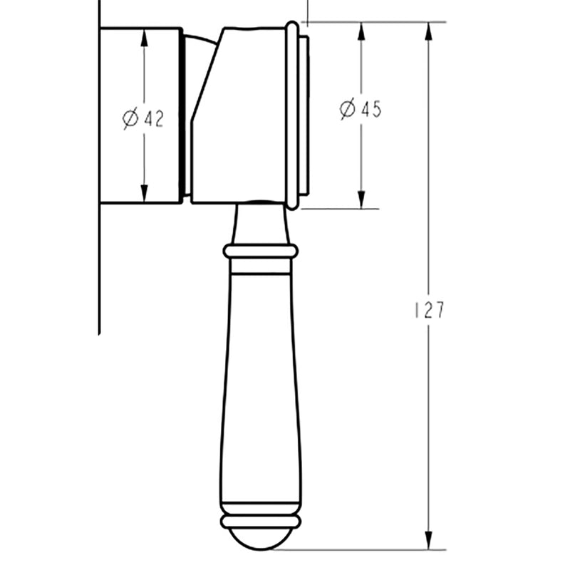 Ikon Clasico Ceramic Handle For Wall Mixer