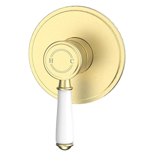 Vintage Brushed Gold With Ceramic White Handle Bathroom Package Deal