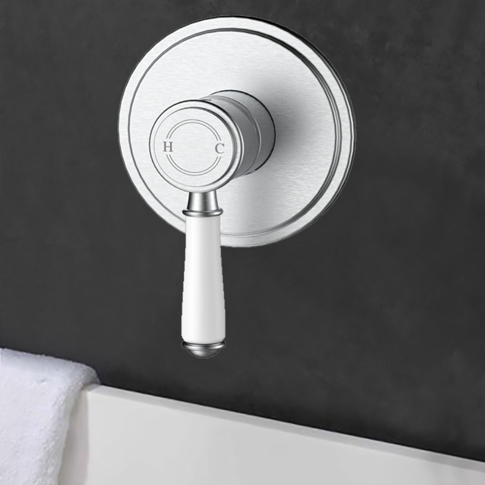 Vintage Wall Mixer Trim Kits Ceramic Handle in Brushed Nickel - HYB868-301ATK-BN