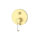 Vintage Wall Diverter Mixer Trim Kits Ceramic handle in Brushed Gold [HYB868-501ATK-BG]