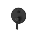 Clasico Vintage Wall Diverter Mixer Trim Kit in Matt Black - HYB868-501TK-MB