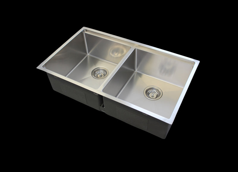 Stainless steel workstation kitchen sink double bowls 80cm - WSTD8046