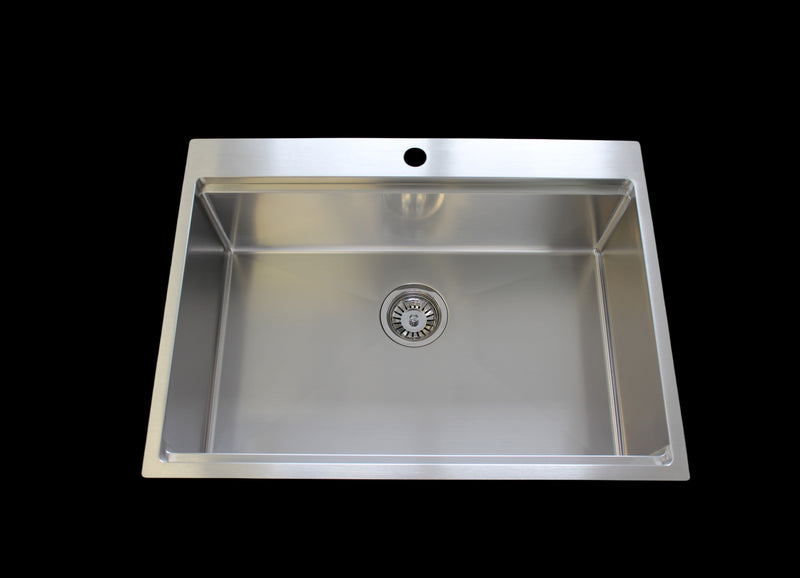 Stainless steel workstation kitchen sink single bowl with tap hole 70cm - WSTTS7051