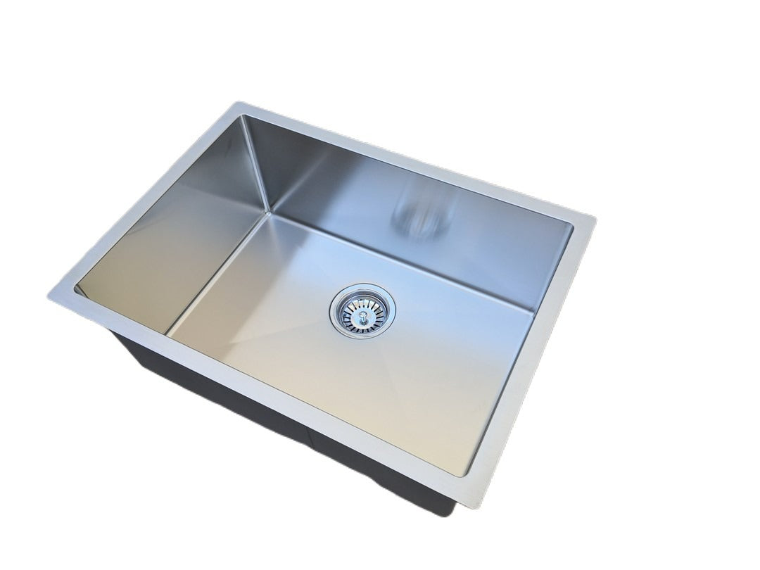 Handmade Stainless Steel Kitchen Sink / Laundry Tub (62cm x 45cm) - HMSB6245R - Bathroom Hub