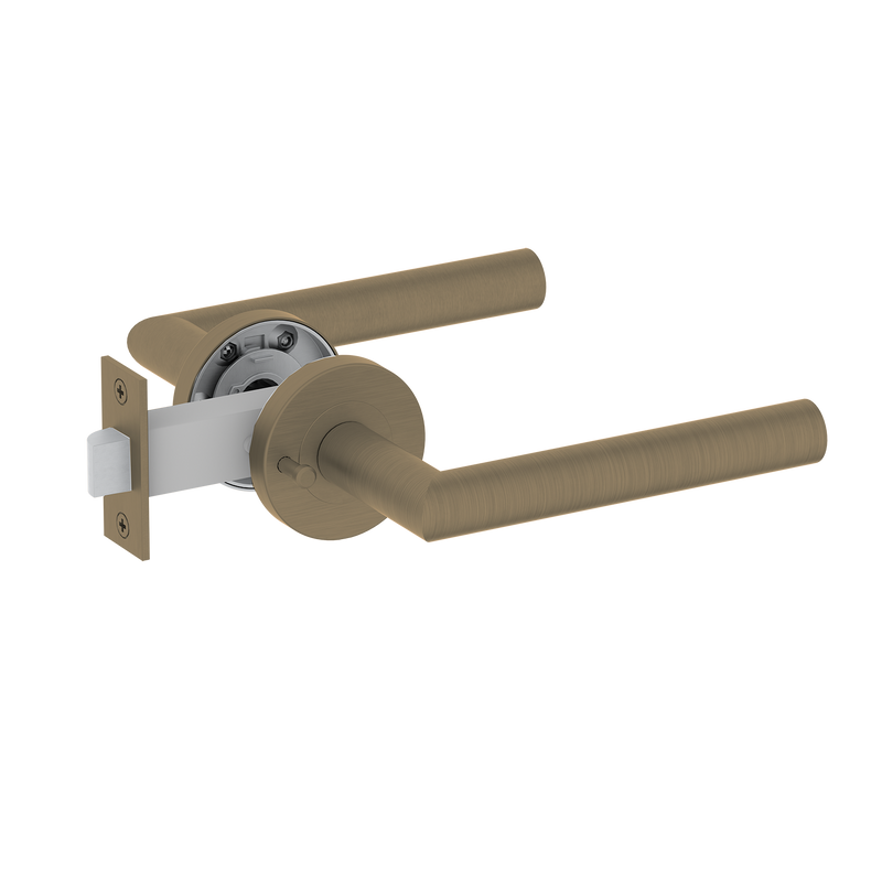 Antique Brass Door Handle and Lock JD-MH607F