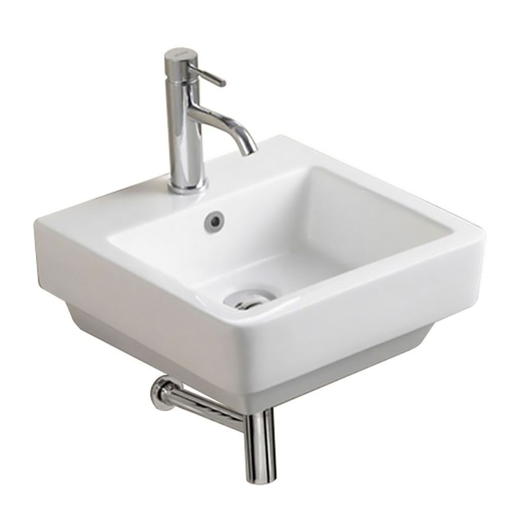 Rosa Wall-hung Basin 430 x 430 x 175mm JHI-11-201 - Bathroom Hub