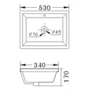 Eden Undermount Basin 530 x 340 x 170mm JHI-55-101