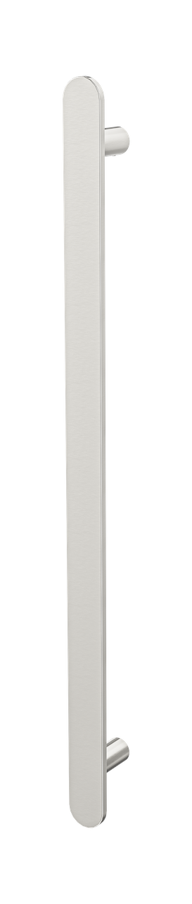 Allegra Flat Bar Vertical Heated Towel Rail JY-12V-FBVHT-BN - Bathroom Hub