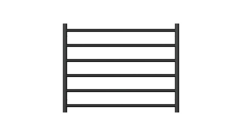 Allegra 6 Bar Wide Heated Towel Rail JY-3306-MB