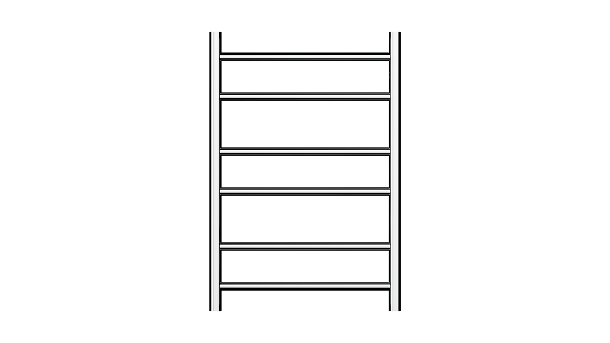 Allegra 6 Bar Heated Towel Rail JY-3310-CH - Bathroom Hub