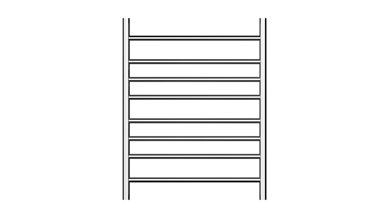 Allegra 8 Bar Heated Towel Rail JY-3312-CH