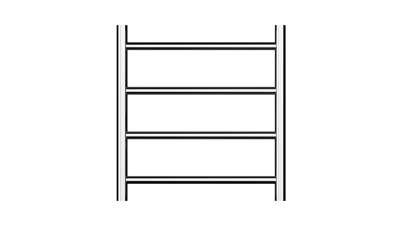 Allegra 4 Bar Heated Towel Rail JY-3340-CH