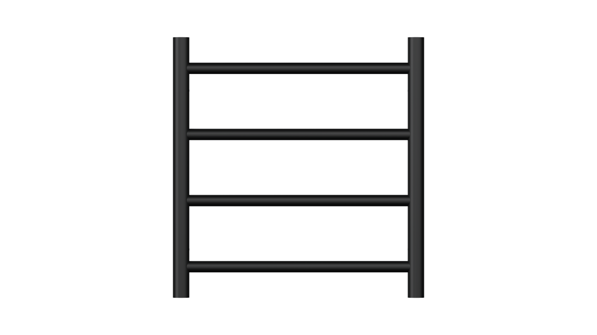Allegra 4 Bar Heated Towel Rail JY-3340-MB - Bathroom Hub