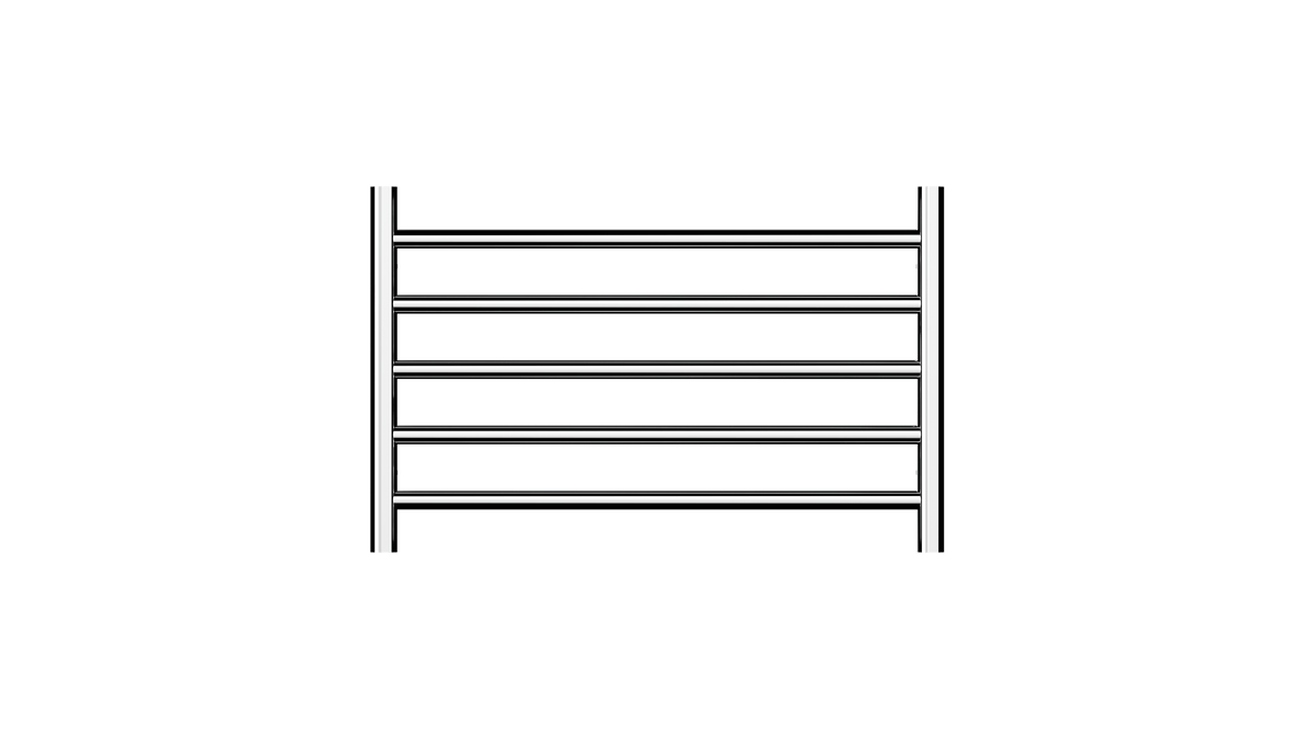 Allegra 5 Bar Heated Towel Rail JY-3350-CH - Bathroom Hub