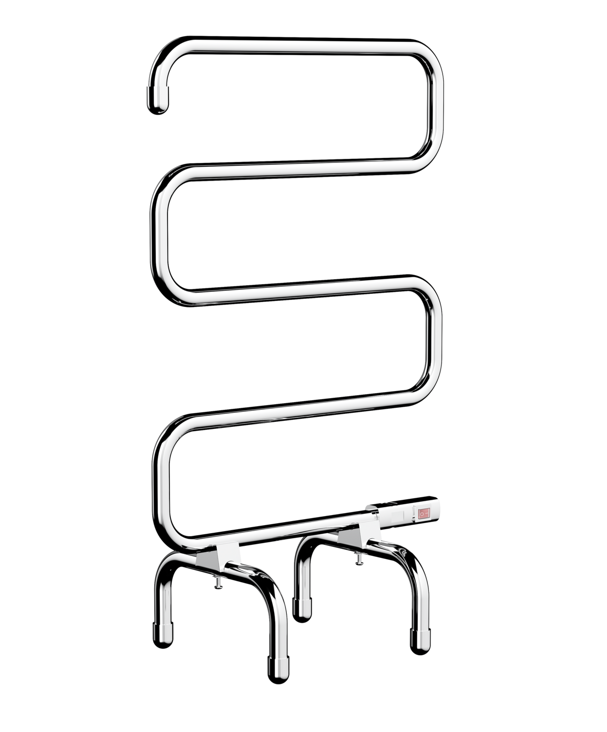 Avid Freestanding 5 Bar Heated Towel Rail JY-F500-CH - Bathroom Hub