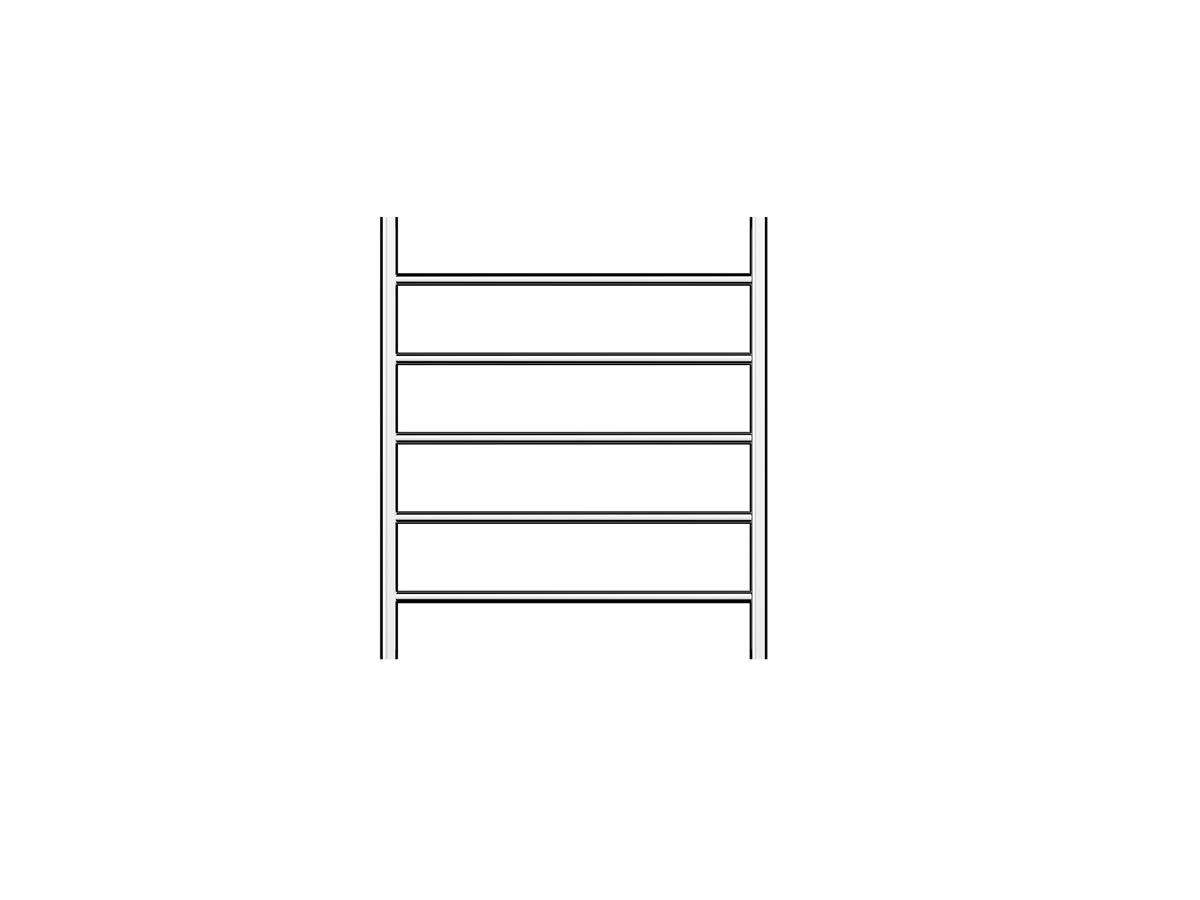 Avid 5 Bar Heated Towel Rail JY-R500-CH - Bathroom Hub