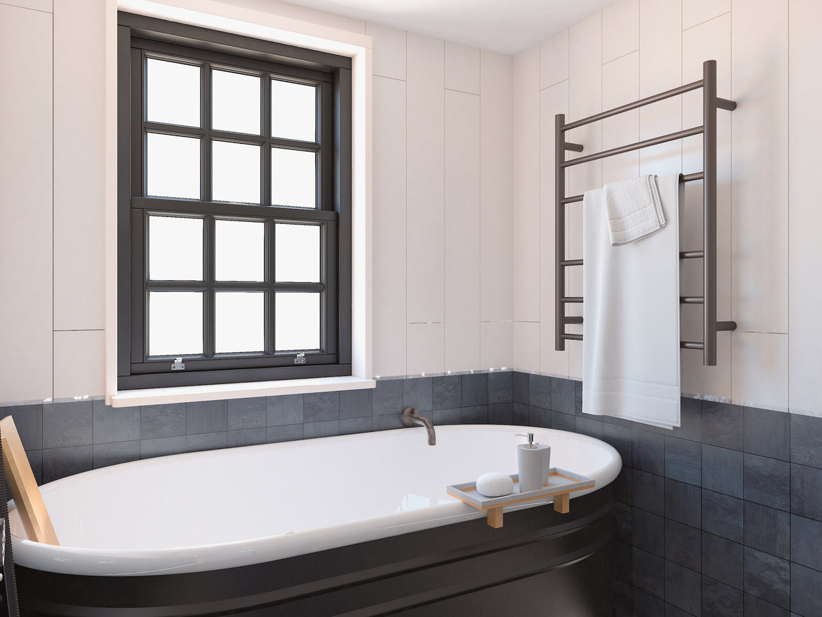 Avid 6 Bar Heated Towel Rail JY-R600-GM - Bathroom Hub