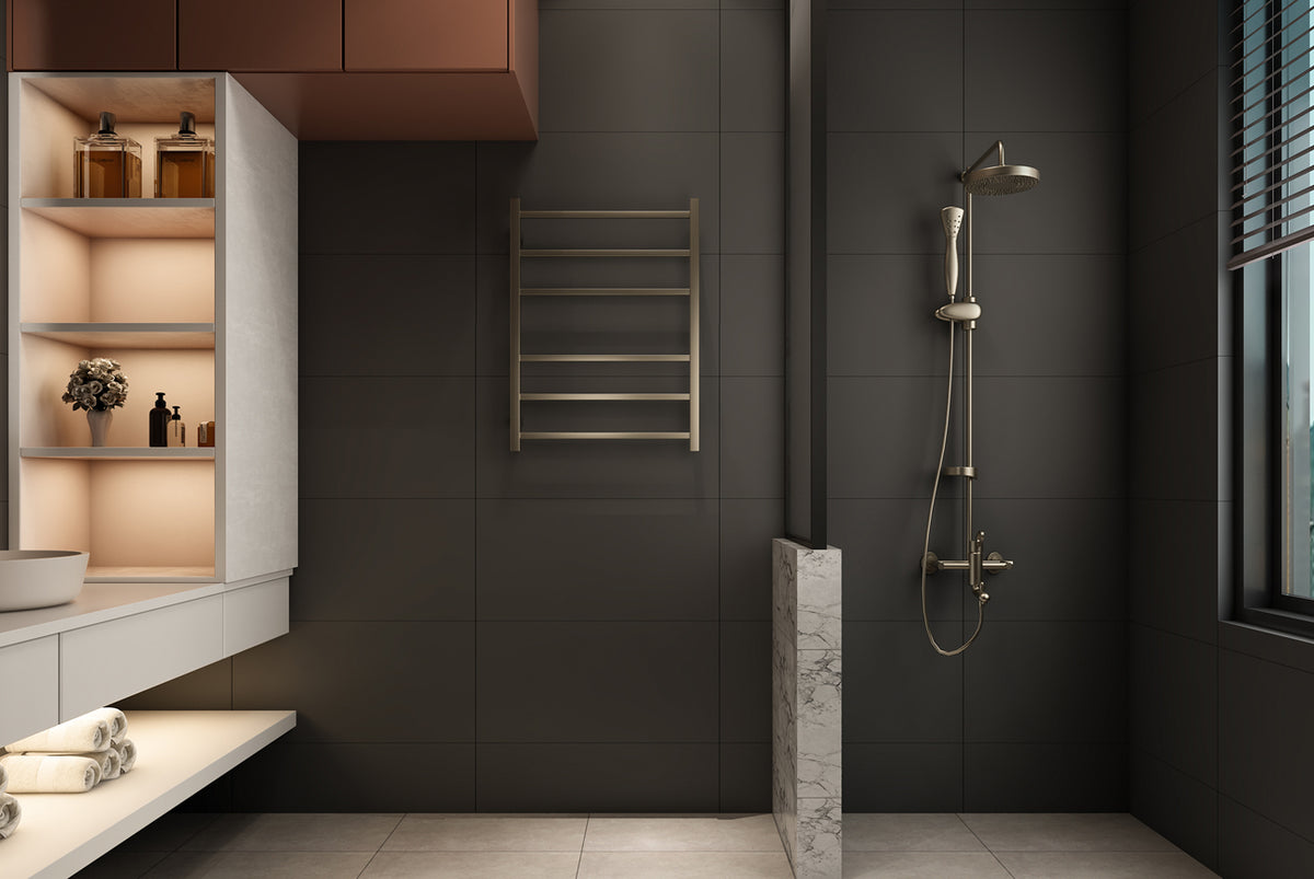 Spirit 6 Bar Heated Towel Rail JY-S600-BN - Bathroom Hub