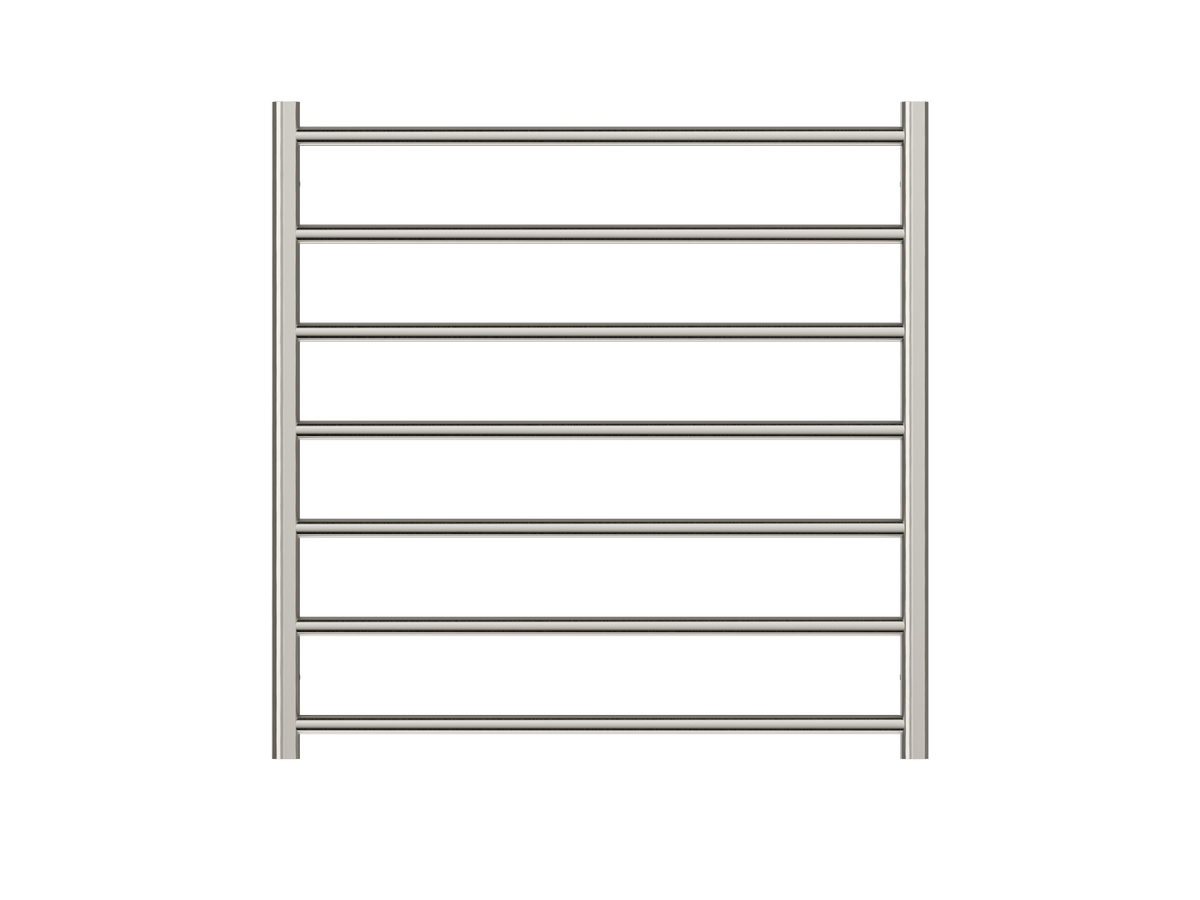 Allegra 7 Bar Heated Towel Rail JY-3328-BN - Bathroom Hub
