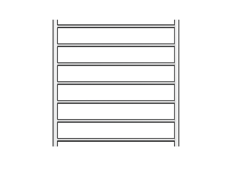 Allegra 7 Bar Heated Towel Rail JY-3328-CH