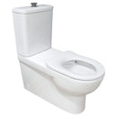 Stella Care Back-to-Wall Toilet Suite, White Seat - Bathroom Hub