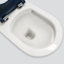 Stella Care Back-to-Wall Toilet Suite, Blue Seat - Bathroom Hub