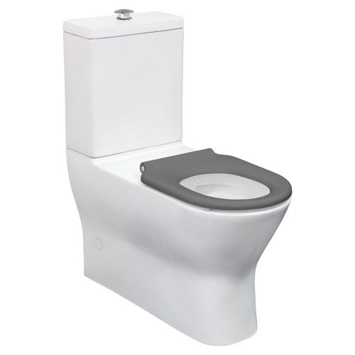 Delta Care Back-to-Wall Toilet Suite, Grey Seat