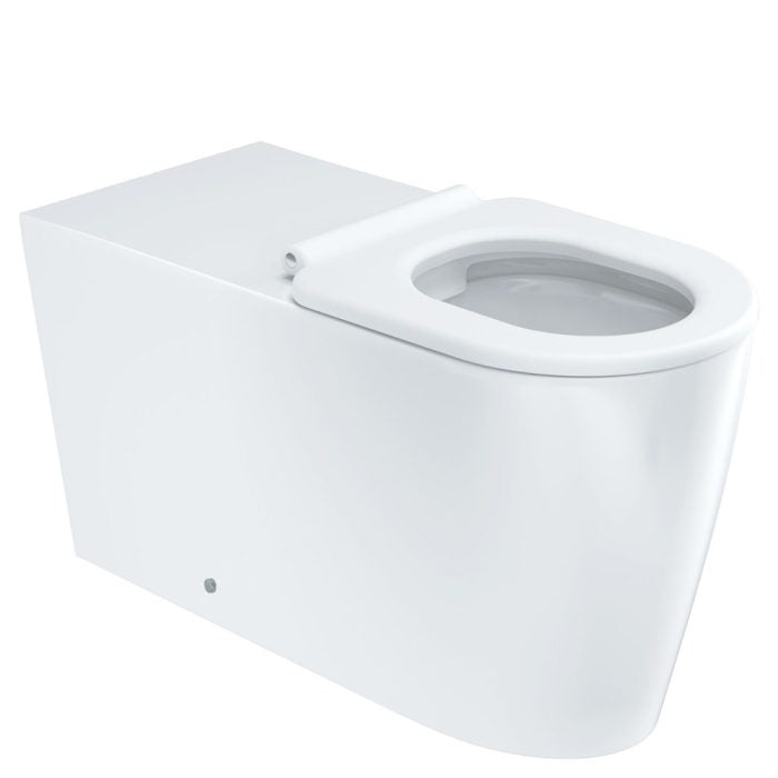 Isabella Care Wall-Faced Toilet Suite, White Seat