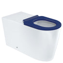 Isabella Care Wall-Faced Toilet Suite, Blue Seat - Bathroom Hub