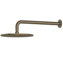 Antique Brass Showerhead on Wall Mounted Arm  LB111+WH52-10