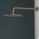 Antique Brass Showerhead on Wall Mounted Arm  LB111+WH52-10