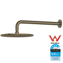 Antique Brass Showerhead on Wall Mounted Arm  LB111+WH52-10