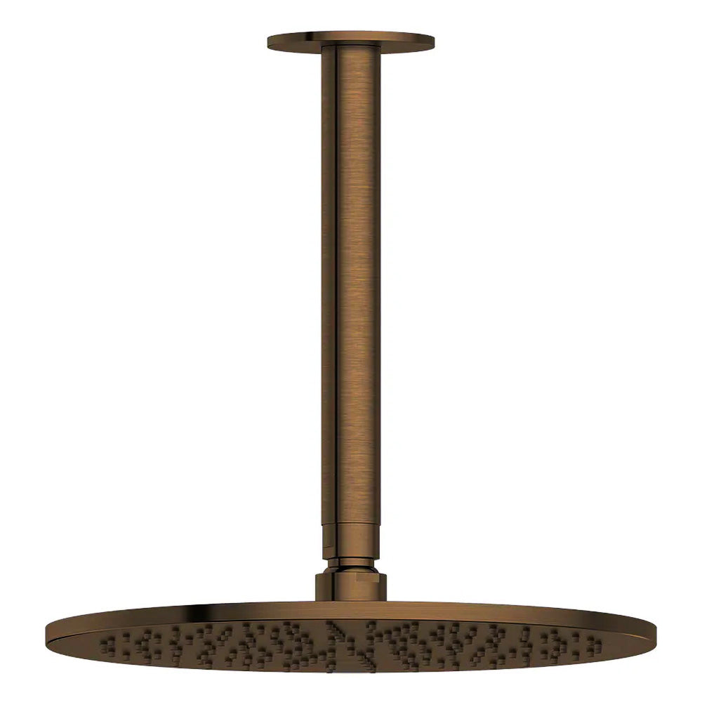 Antique Brass Ceiling Shower Arm LB114+WH52-10-bathroom hub