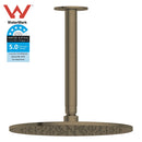 Antique Brass Ceiling Shower Arm LB114+WH52-10