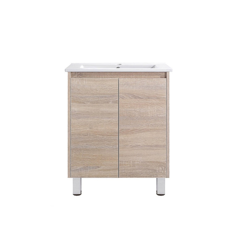 Freestanding White Oak Bathroom Vanity LM600