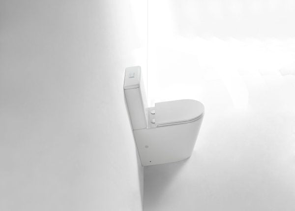 Back to Wall Rimless Compact Toilet Suite Belmont - Bathroom Hub