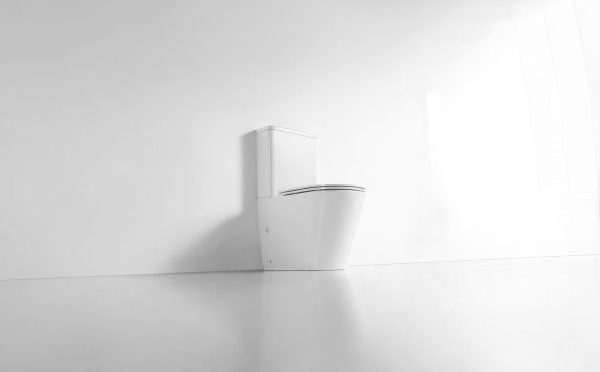 Back to Wall Rimless Compact Toilet Suite Belmont - Bathroom Hub