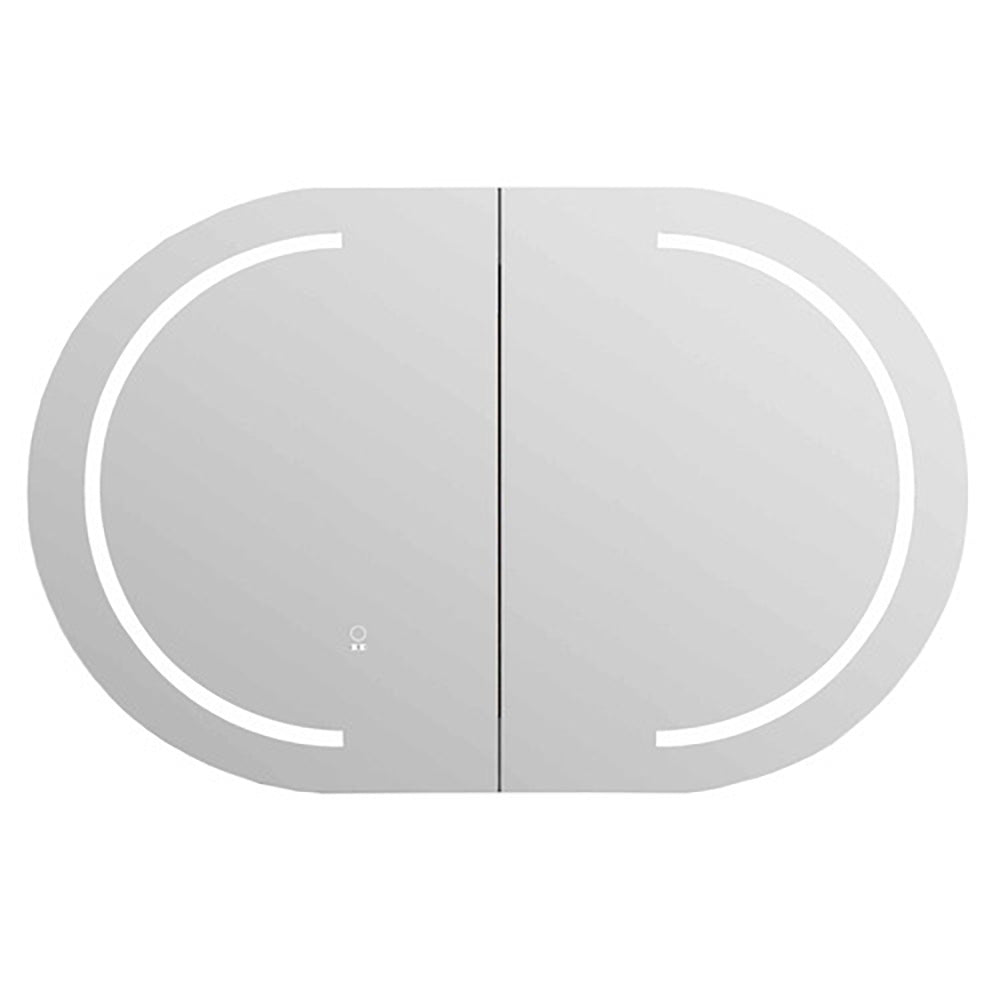 LED Oval Shaving Cabinet LSC9060 - Bathroom Hub