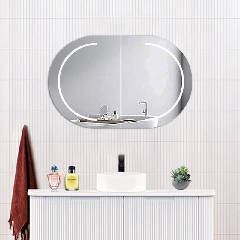 LED Oval Shaving Cabinet LSC9060