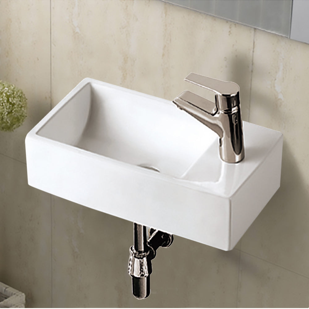 Rosa Wall-hung Basin 460 x 255 x 120mm LTI-11-501 - Bathroom Hub