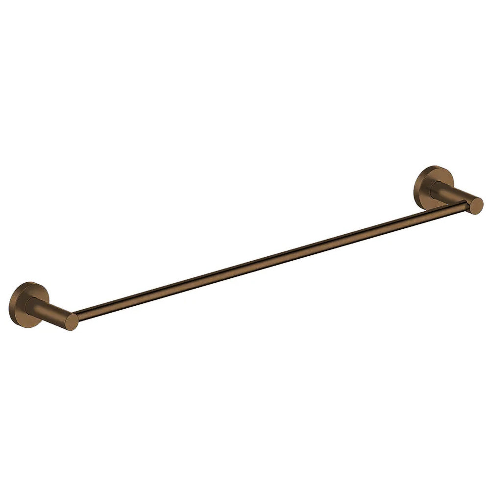 Antique Brass Single Towel Rail 600mm M101F-bathroom hub
