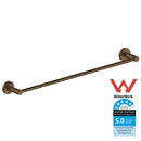 Antique Brass Single Towel Rail 600mm M101F-bathroom hub