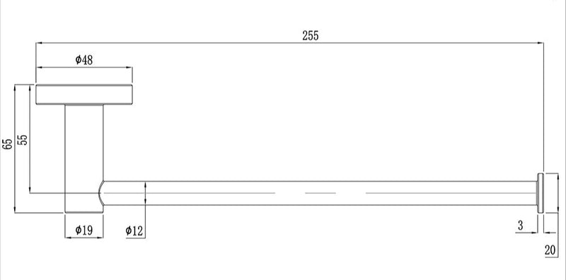 Technical drawing of a mechanical component with dimensions and specifications.