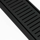 Aluminium Slimline Shower Grate Drain Matt Black 300-3000x100x21mm