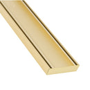Aluminium Slimline Tile Insert Shower Drain Matt Gold 300-3000x100x21mm