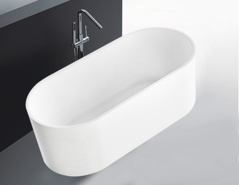 H Groove Matt White Freestanding Bath In Sydney 