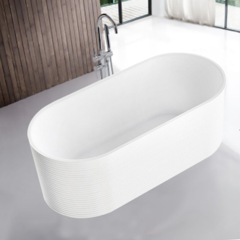 H Groove Matt White Freestanding Bath In Sydney 