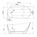 1500mm Arizona Freestanding Bath