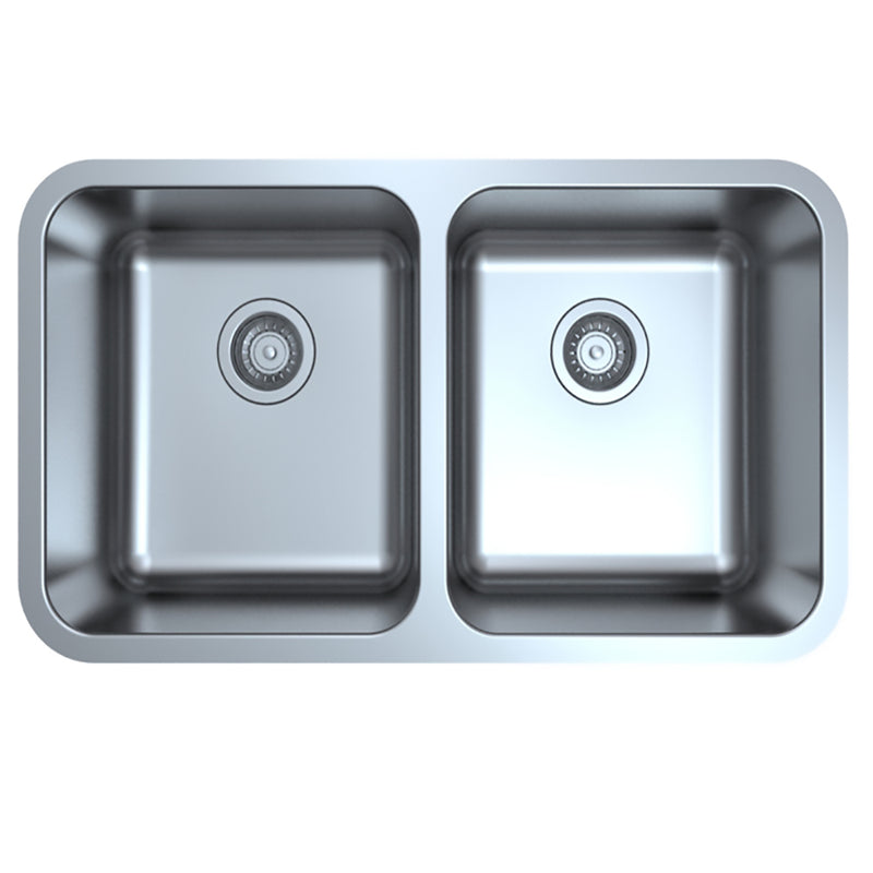 Otus Double Bowl Undermount Sink 822 x 460mm P002020